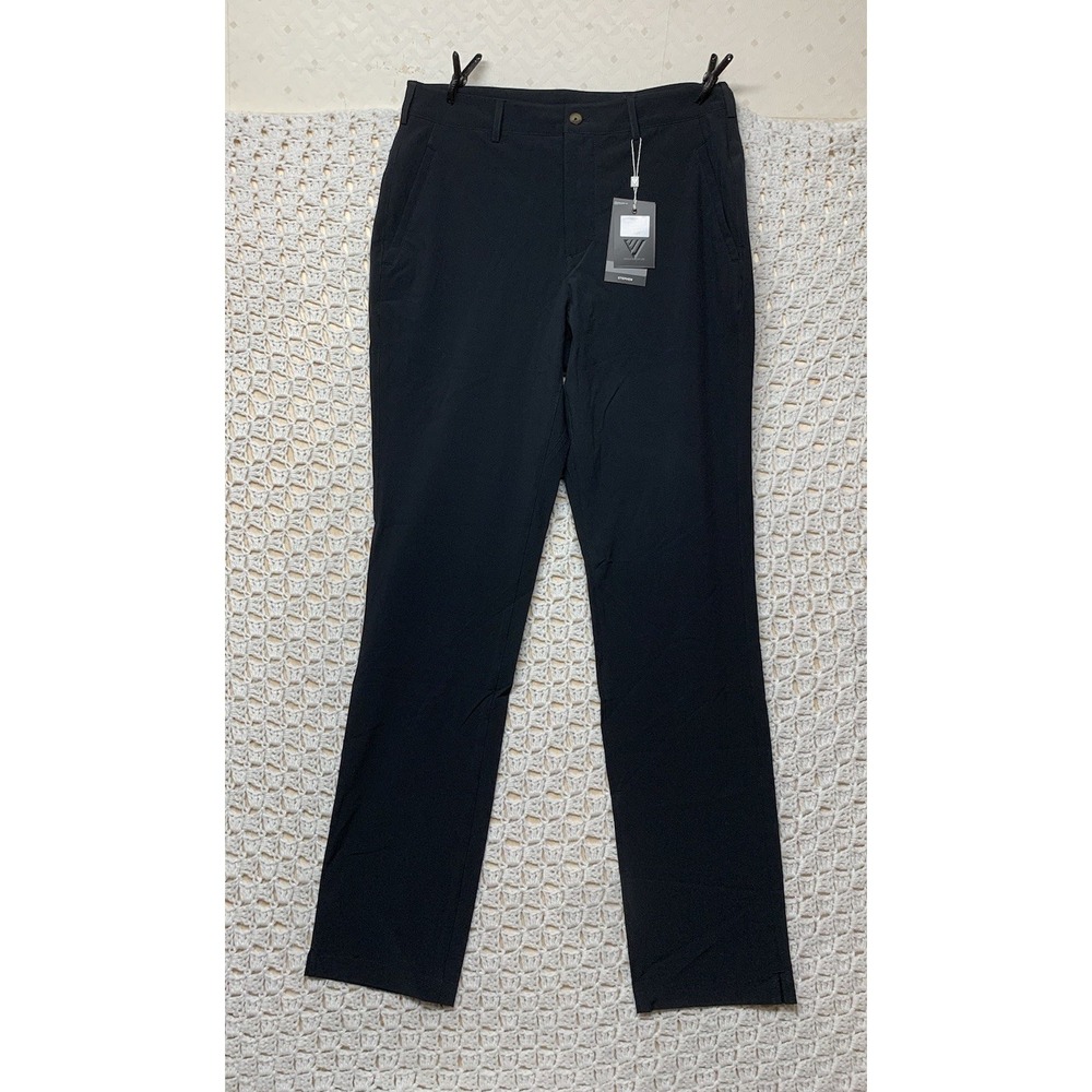 Levelwear Stephen Golf Pants Mens‎ 30x32 Black Slim Straight Durable Stretch NWT